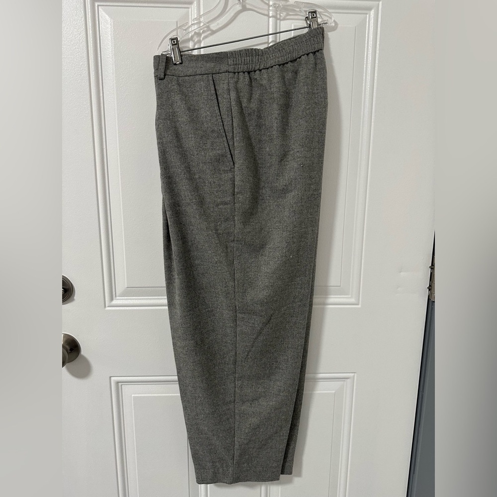 BOSS Hugo Boss Women’s Gray Wool-Blend Trousers Jogger Waist Size 14 NWT - Picture 10 of 14